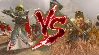 Har Ganeth Executioners VS Hammerers Grudge Settlers Total War Warhammer 3 [upl. by Lemert]