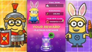 Minion Rush Session Container and Bronze Container and Santas Helpers prize pods opening rewards [upl. by Johnny]