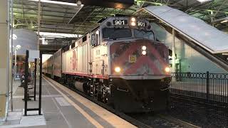 A Few Caltrains at Millbrae CA 72224 [upl. by Rabiah865]