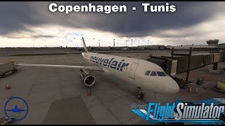 ✈️ Copenhagen → Tunis ✈️  Nouvelair A320 ops  IVAO Tunisia Event [upl. by Hackney639]