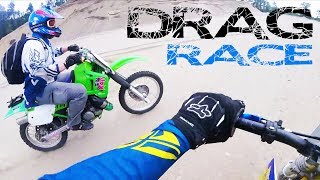 1991 RM125 VS KDX200 DRAG RACE [upl. by Yves326]