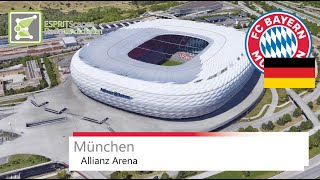 Allianz Arena  Bayern München  Google Earth 360° Rotation [upl. by Innes]