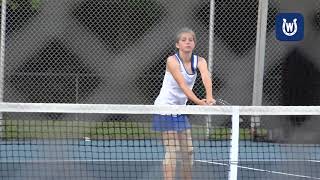 2017 Wyoming Cowboys Girls JV Tennis Highlights [upl. by Nhor]