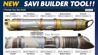 NEW Savi Builder tool to preview any Savi Lightsaber build [upl. by Bowyer]