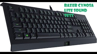 Razer Cynosa Lite Gaming Keyboard Sound Test ASMR [upl. by Medor]