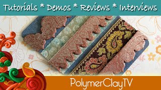 How to create with Floral Fantasy Silkscreens from Polymer Clay TV [upl. by Sew]