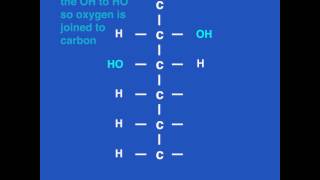 How to draw a stick diagram of a glucose molecule  C6H12O6  Chemistry [upl. by Marco]