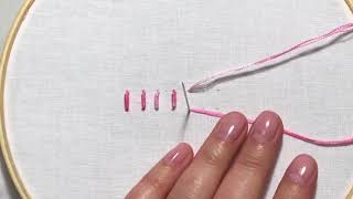 Hand Embroidery Tutorial  How to Make a Bullion Stitch [upl. by Knick]