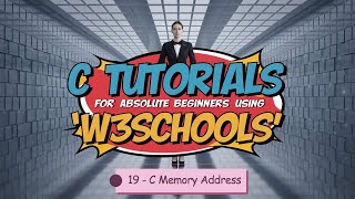 C Memory Address  W3Schools C Programming Language Tutorial [upl. by Mommy]