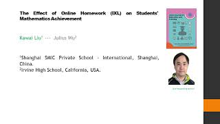 The Effect of Online Homework IXL on Students Mathematics Achievement AJET 2021 74 244 249 [upl. by Tsenre]