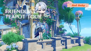 Friendlist Teapot Tour✨ Yoshis Serenitea Pot 💙 [upl. by Farrica465]