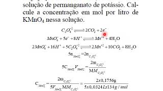 Exercícios sobre titulações de oxirredução [upl. by Idyak559]