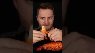 Mukbang HUGE LOBSTER ASMR eating  Ive never eaten LOBSTER tastier [upl. by Naitsihc]