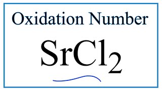 How to find the Oxidation Number for in SrCl2 Strontium chloride [upl. by Sirtemed392]