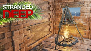 STRANDED DEEP 17  FINALIZANDO O INTERIOR DA CASA [upl. by Sinnod]