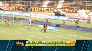 Deportes Tolima 1 1 Atlético Huila Fecha 9 Liga Postobón 2014I  Win Sports [upl. by Kathryn]