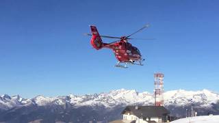 Hubschrauber Rettungseinsatz Start in den Dolomiten [upl. by Whang946]