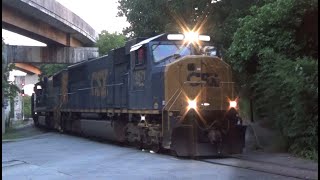 CSX L829 With Double MACs Thru Kirkwood Atlanta Georgia 7132023 [upl. by Haram]