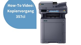 Howto Kopiervorgang am TA Multifunktionsdrucker 357ci [upl. by Guillemette298]