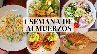 7 Almuerzos Saludables para toda la Semana [upl. by Ellehsat560]