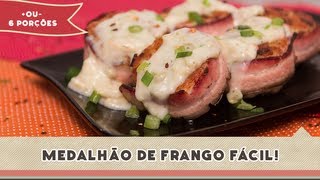 Medalhão de Frango Fácil  Receitas de Minuto 120 [upl. by Ynohta289]