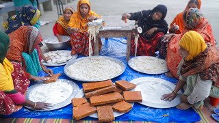 Semai Pitha AroundMeBD  Hand Made Traditional Winter Cake Making  Date Sweet Pitha for Villagers [upl. by Gill902]