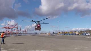 CH47D Chinook helicopters at Port of Tacoma [upl. by Yneffit]