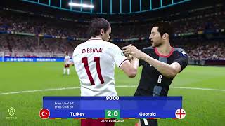 Turkiye  Gürcistan  EURO 2024  eFootball PES 2021 Simulation [upl. by Lil]