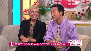 Amy Dowden Carlos Gu Strictly Come Dancing Professionals On Lorraine 12072024 [upl. by Rissa]