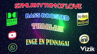 Enge En Punnagai  Thaalam  A R Rahman  Bass Boosted  Hi Res Mp3 320kbps [upl. by Danelle]