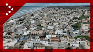 Drone in volo su Tre Fontane uno dei luoghi chiave nelle indagini intorno a Matteo Messina Denaro [upl. by Ynohta]