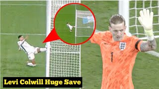 Levi Colwill SAVES England with Incredible Goal Line Clearance [upl. by Eidnyl]