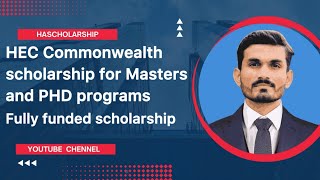 How to apply HEC Commonwealth scholarship for masters and PHD programs  202425 [upl. by Elahcim197]