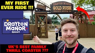 FIRST EVER RIDE ON GOLD RUSH AT DRAYTON MANOR  New Roller Coaster  Preview Event Vlog  July 2024 [upl. by Buck]