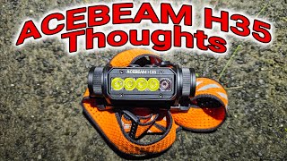 ACEBEAM H35 Headlamp 5 core brilliance [upl. by Nuzzi]