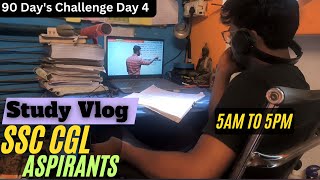 Study Vlog 📚  A Day In The Life of an SSC CGL Aspirant [upl. by Eckart]