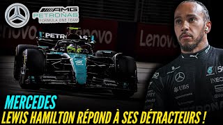 COUP DE TONNERRE  LEWIS HAMILTON RÉPOND AU DÉTRACTEURS DE MERCEDES [upl. by Leonanie]