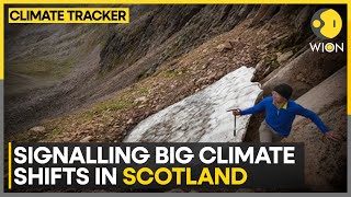 Scotlands sphinx snow patch is vanishing  WION Climate Tracker  World News  WION [upl. by Nnaillek382]