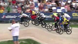 UEC BMX CUP 2024 Round 10 Valmiera B14 final [upl. by Nihs307]