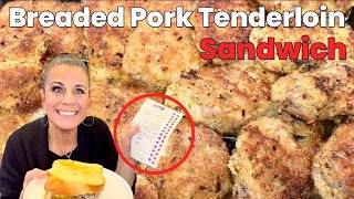 Mouthwatering Fried Pork Tenderloin Sandwich Recipe [upl. by Haiacim909]