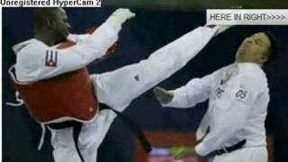 Referee Gets Kicked In The Face At Olympic Games Beijing [upl. by Ermin]