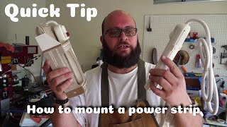 Quick TipHow to Mount a Power Strip [upl. by Gravante]