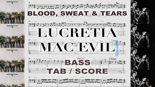 BLOOD SWEAT amp TEARS  Lucretia MacEvil  JIM FIELDER Only Bass TABSCORE [upl. by Cargian]