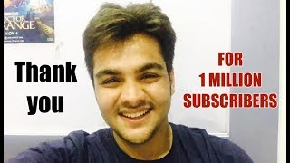 Thank you for 1 MILLION SUBSCRIBERS  Ashish Chanchlani [upl. by Gram]