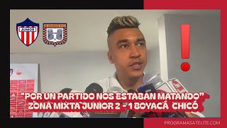 “POR UN PARTIDO NOS ESTABAN MATANDO” ZONA MIXTA JUNIOR 2  1 BOYACÁ CHICÓ [upl. by Rhiamon]