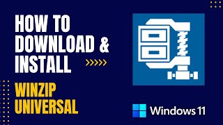 How to Download and Install Winzip Universal For Windows [upl. by Sitof]