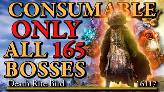 Elden Ring All 165 Bosses CONSUMABLE Only Challenge Run [upl. by Staci925]