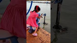 This little girl from China catches fish in this machine [upl. by Tubb284]