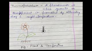 Thermoperiodism [upl. by Naesar]