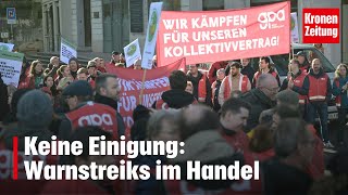 Keine Einigung Warnstreiks im Handel  kronetv NEWS [upl. by Derrek799]